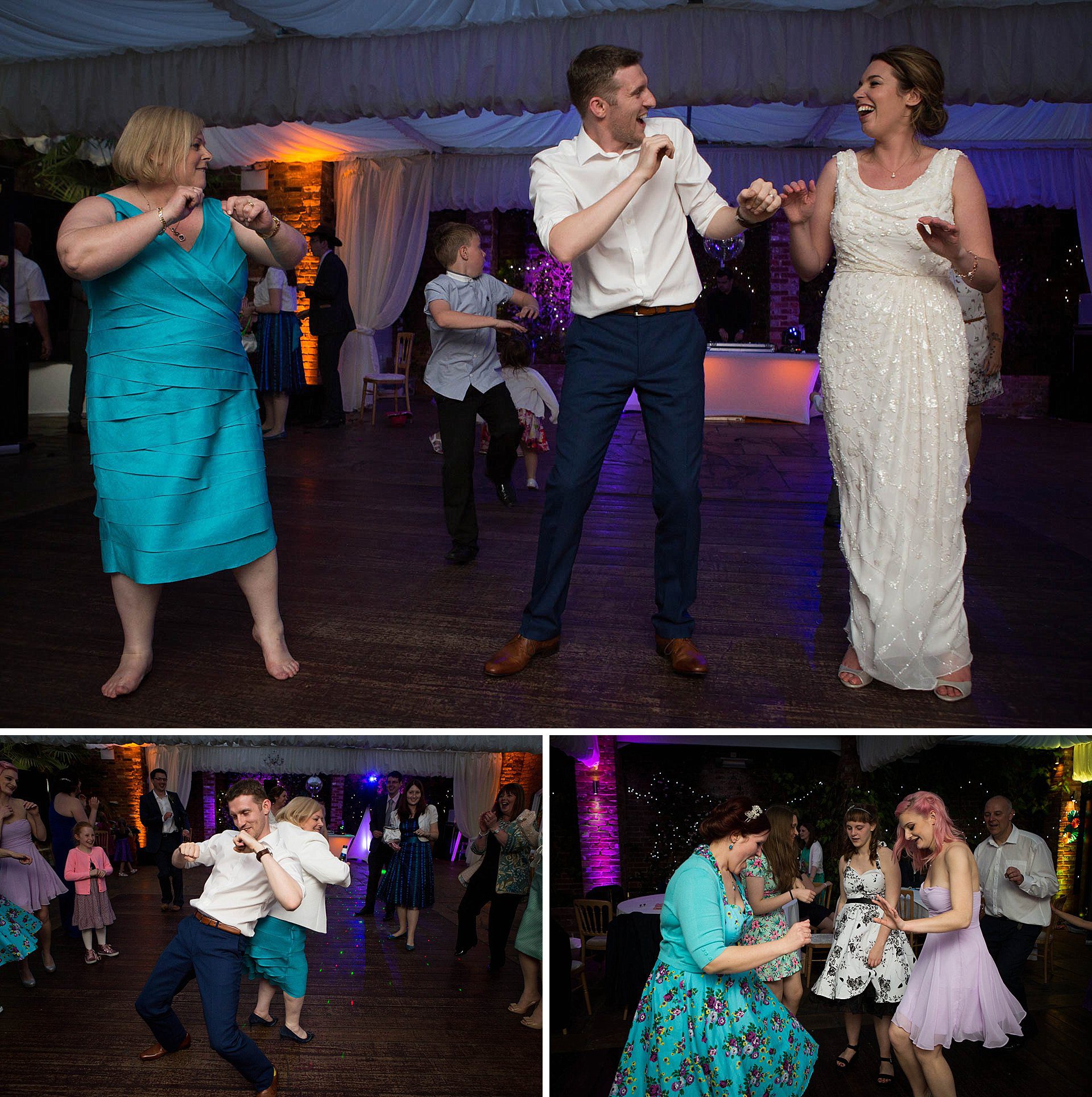 Surrey wedding photography - dancing