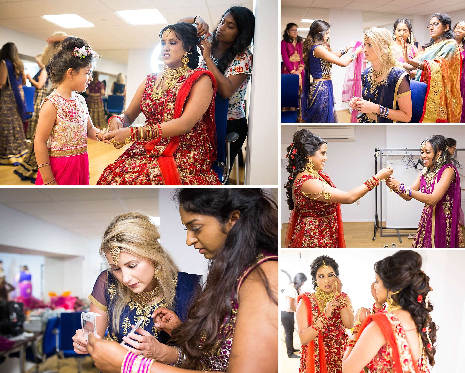 Hindu wedding bridal preparations