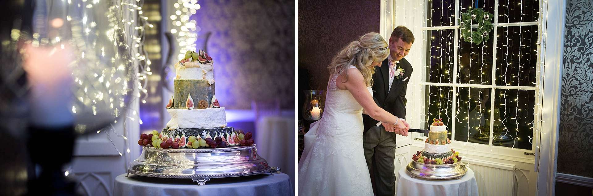 Cutting the wedding cake