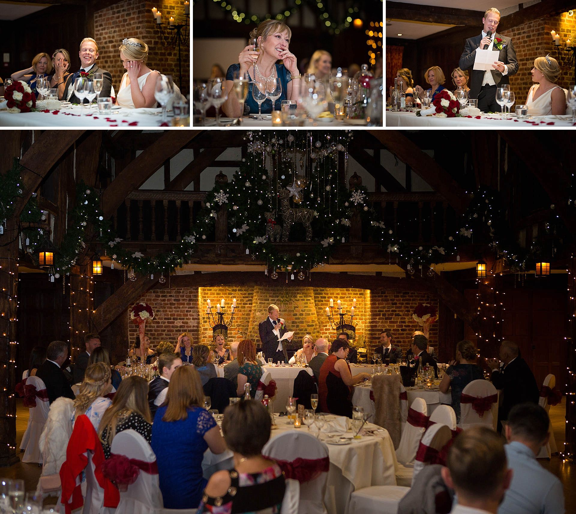 Wedding speeches at Great Fosters