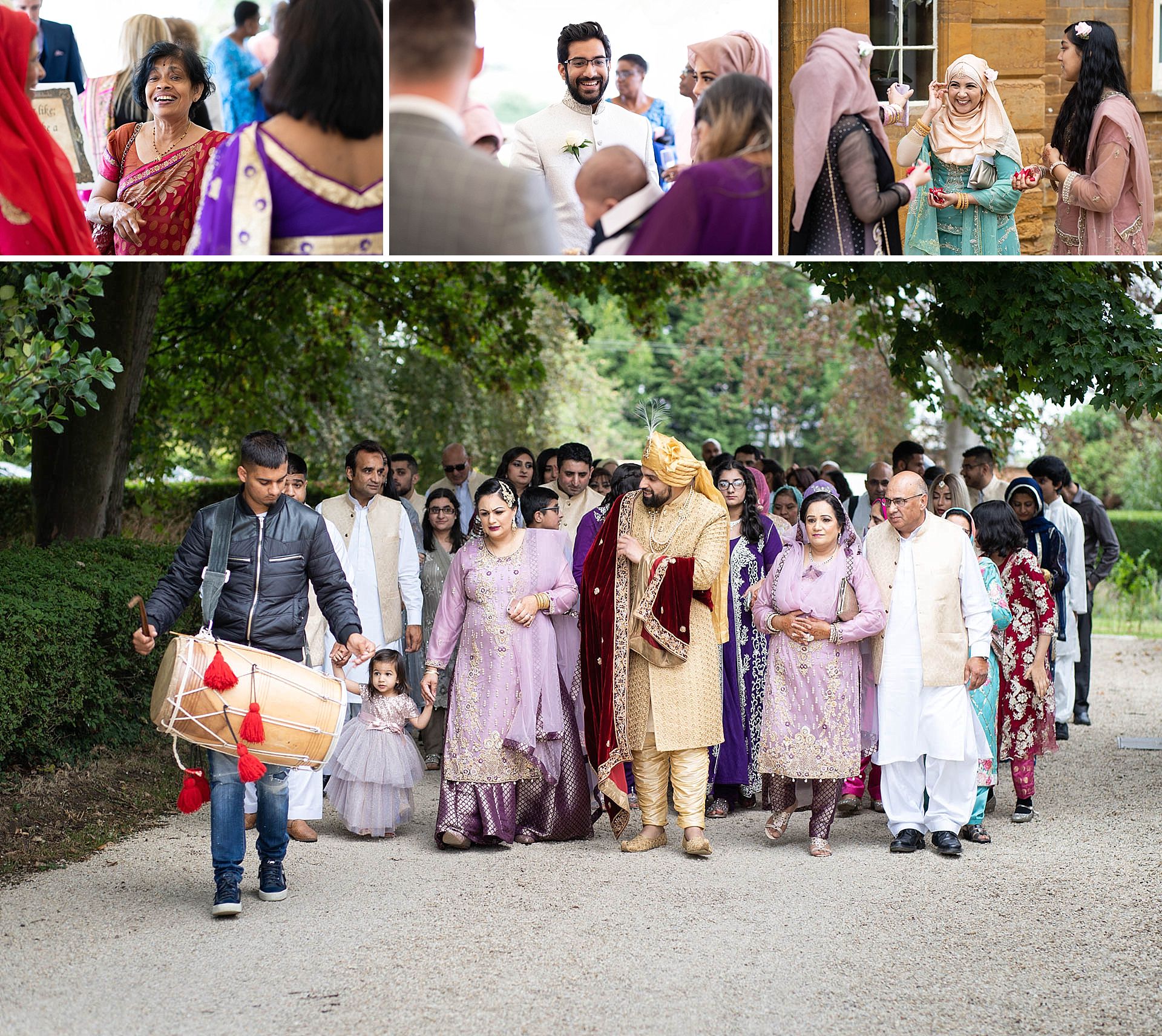 Arrival of the groom