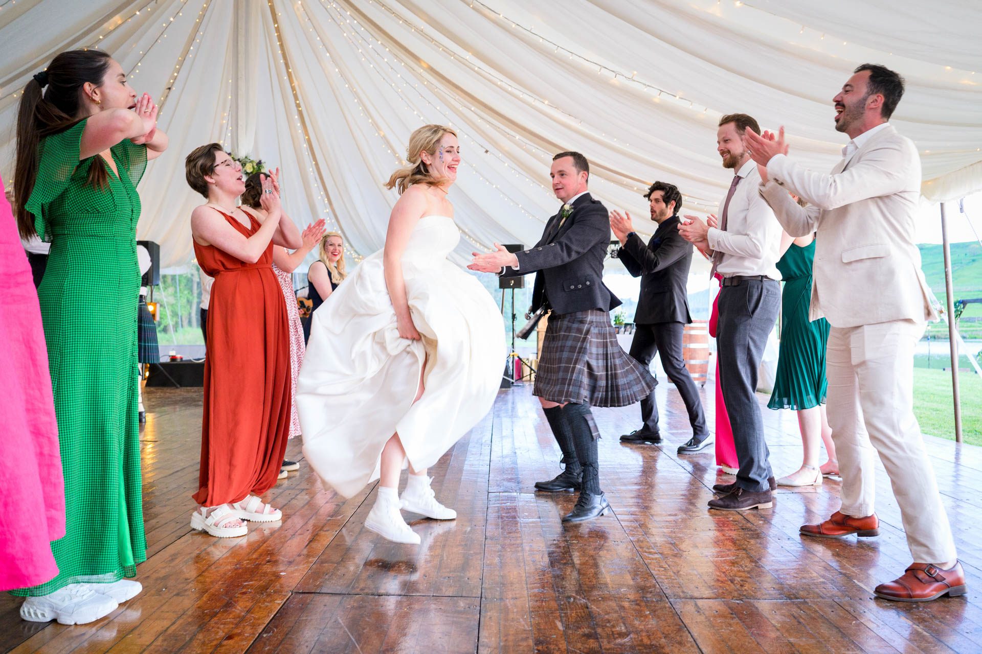 Scottish wedding ceilidh