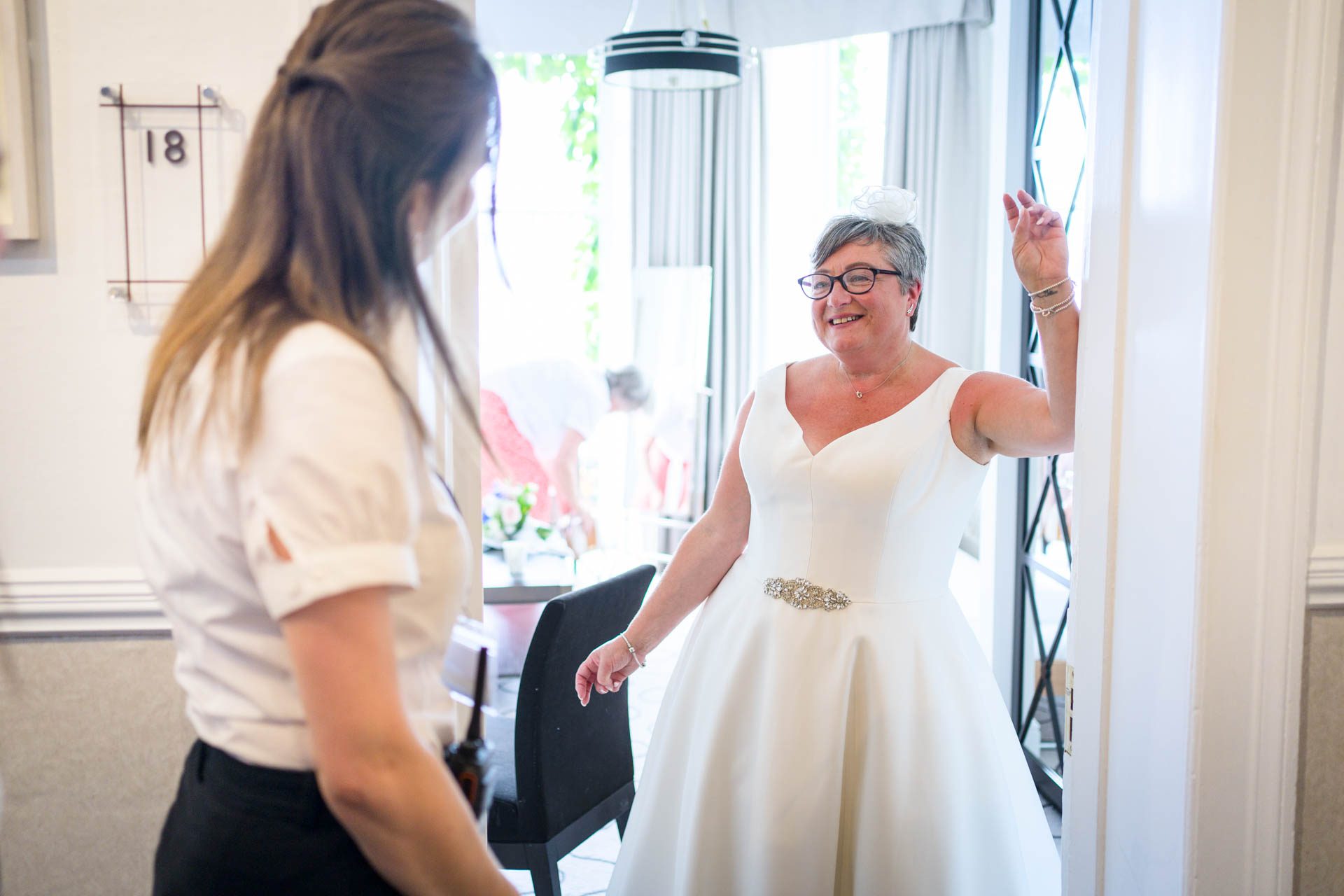 Bride ready for her Low Wood Bay Resort Wedding