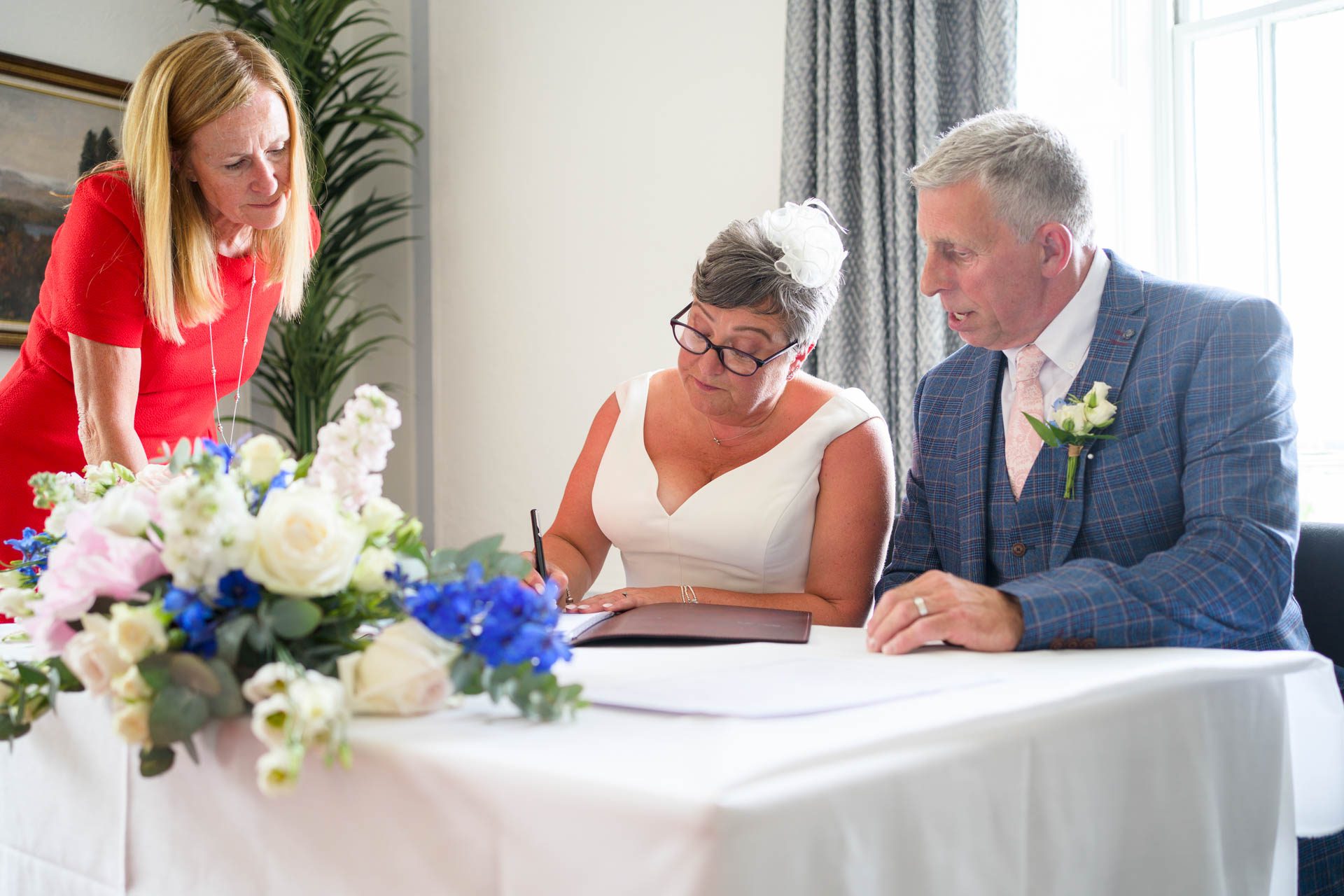 Signing the register